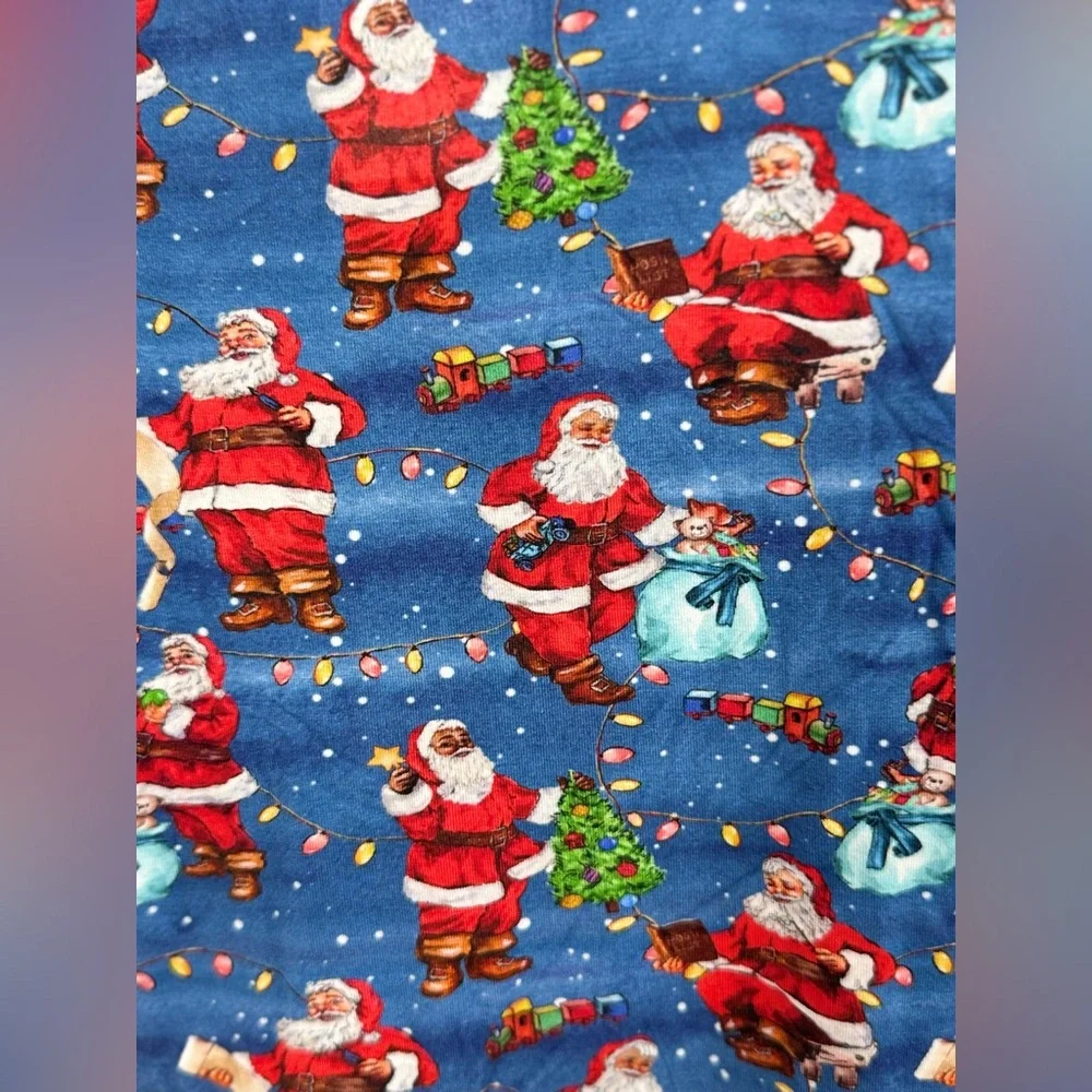 Posh Peanut Santa Claus Footie Zippered One Piece New Bamboo Sz 3-6 m‎